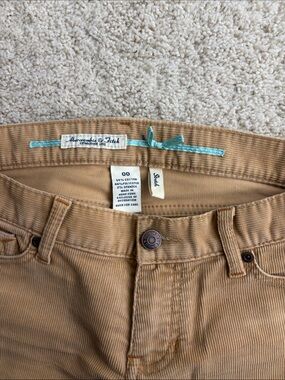 Y2K Abercrombie & Fitch Low Rise Tan Corduroy Flares